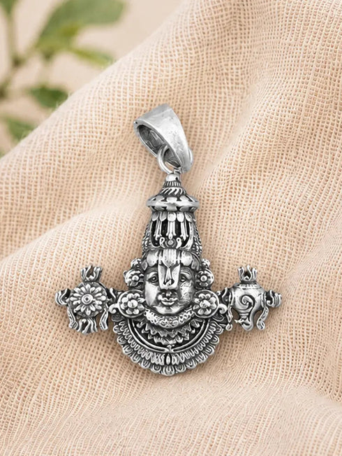 tirupati bala ji silver pendant