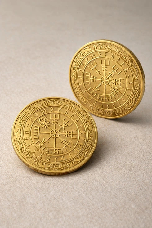 vegvisir brass coin