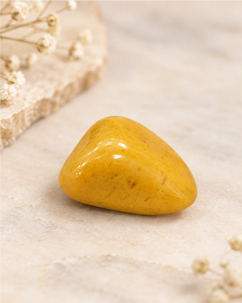 yellow jasper crystal tumble
