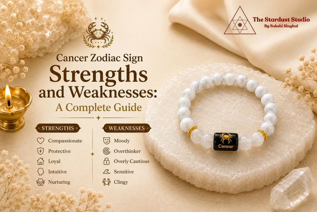 cancer zodiac bracelet strenght weakness