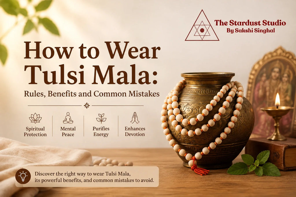 how to wear tulsi mala