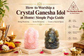 crystal ganesha idol
