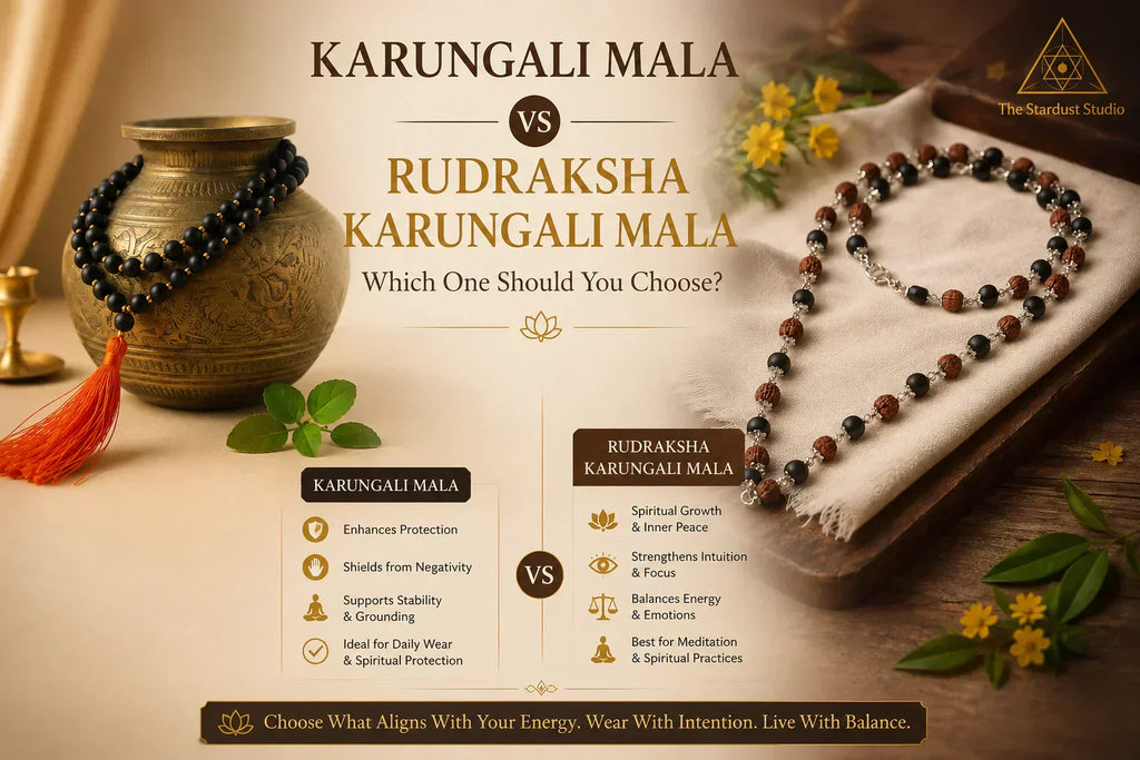 karungali mala vs rudraksha karungali mala