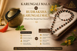 karungali mala vs rudraksha karungali mala