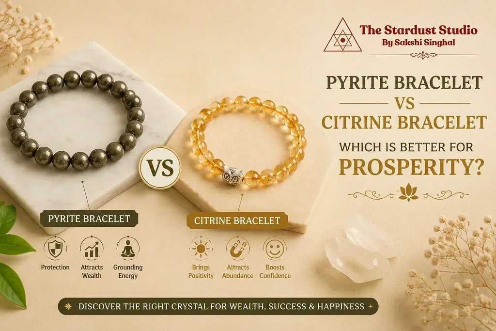 pyrite bracelet vs citrine bracelet