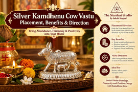 silver kamdhenu cow placement