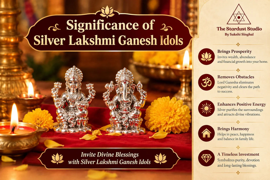 silver lakshmi ganesh idols