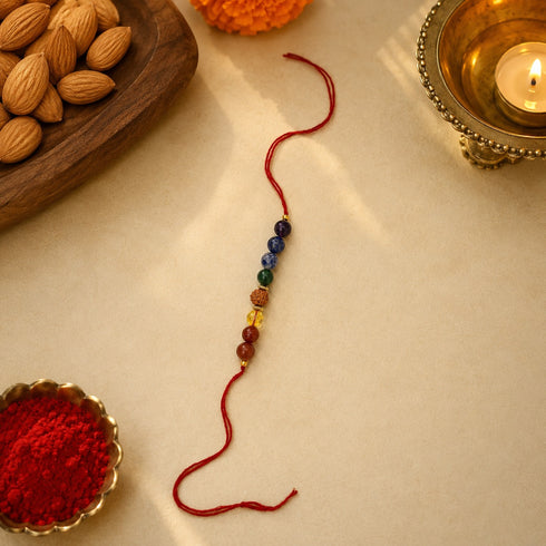 7 Chakra Rudraksha Rakhi