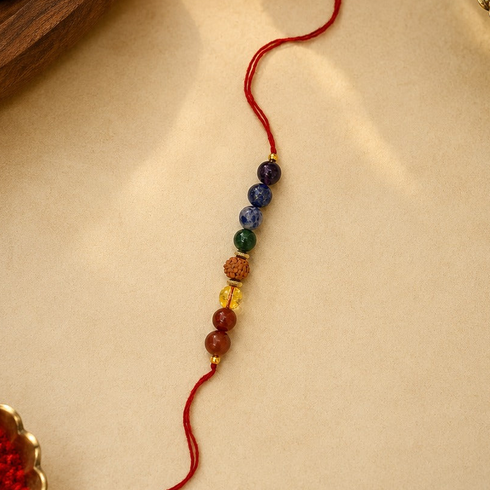 7 Chakra Rudraksha Rakhi