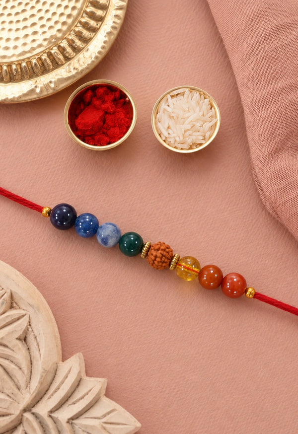 7 Chakra Rudraksha Rakhi