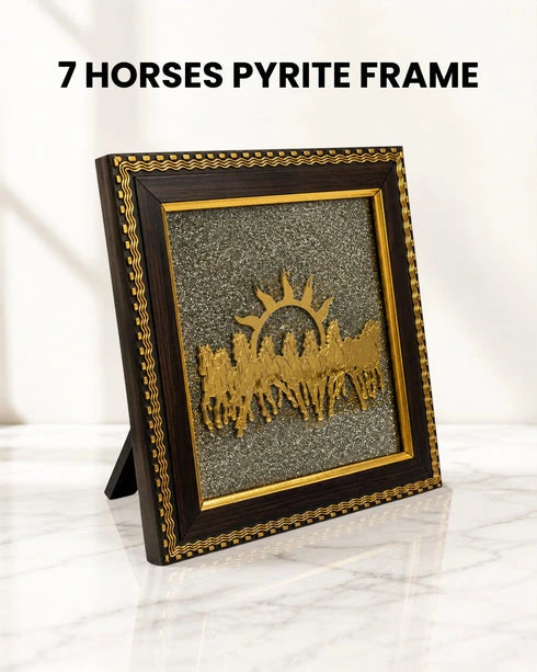 7 horse pyrite Frame