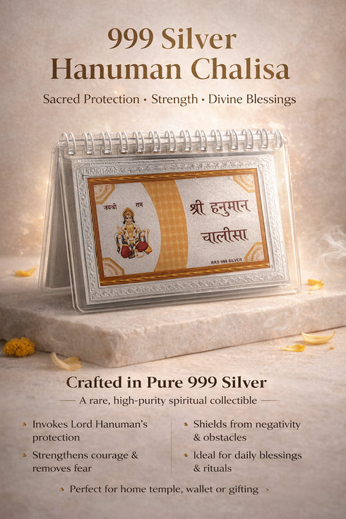 999 Silver Hanuman Chalisa Booklet