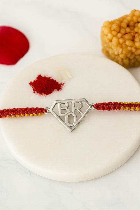 Brother Pure Silver Rakhi