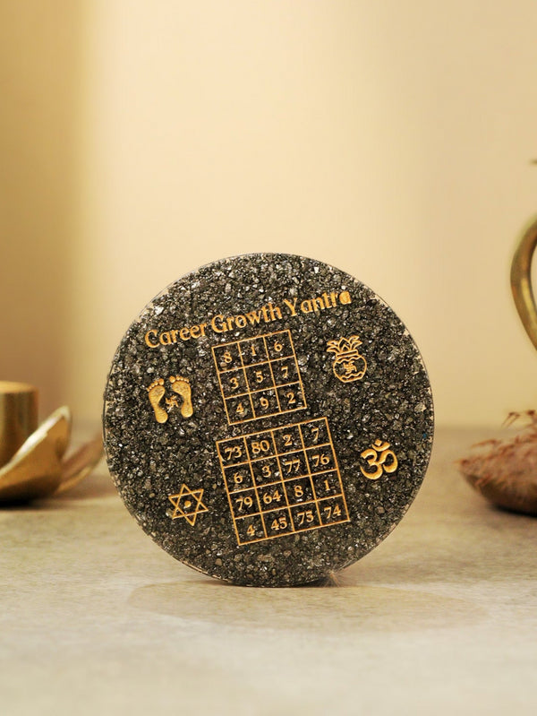 Career Growth Pyrite Coaster