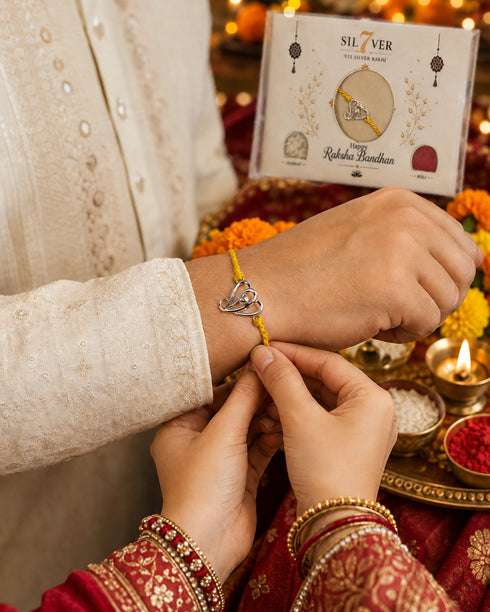 Siddhi Vinayak Pure Silver Rakhi