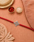 Shubh Ganesha OM Chand Pure Silver Rakhi