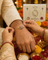 Divine Heart Om Chand Silver Rakhi