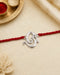 OM Ganesha Chand Pure Silver Rakhi