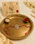 OM Ganesha Chand Pure Silver Rakhi