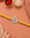 Divine Ganesha Pure Silver Rakhi