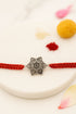 Flower Pure Silver Rakhi