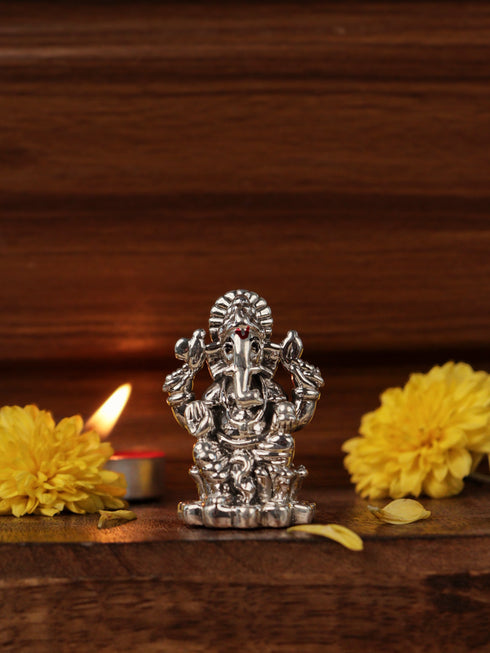 Lakshmi Ganesh Idols (999 Silver)