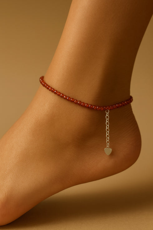 Garnet Anklet