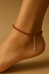 Garnet Anklet