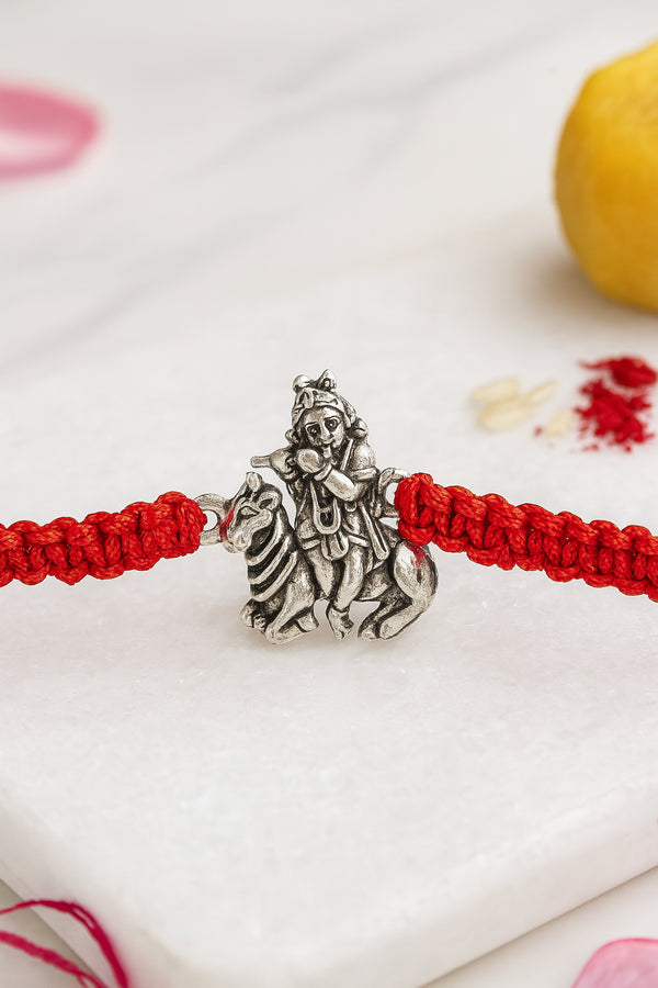 Govinda Pure Silver Rakhi