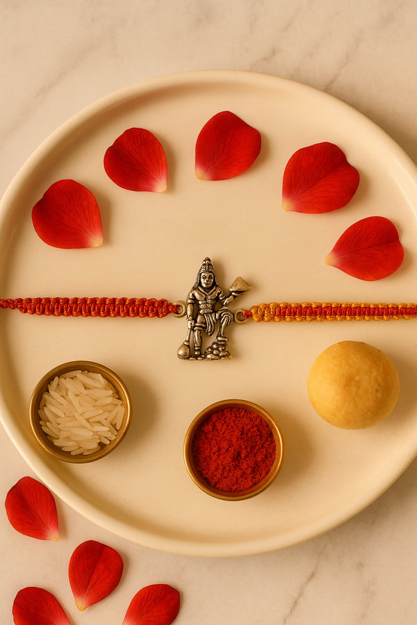 Hanuman Pure Silver Rakhi
