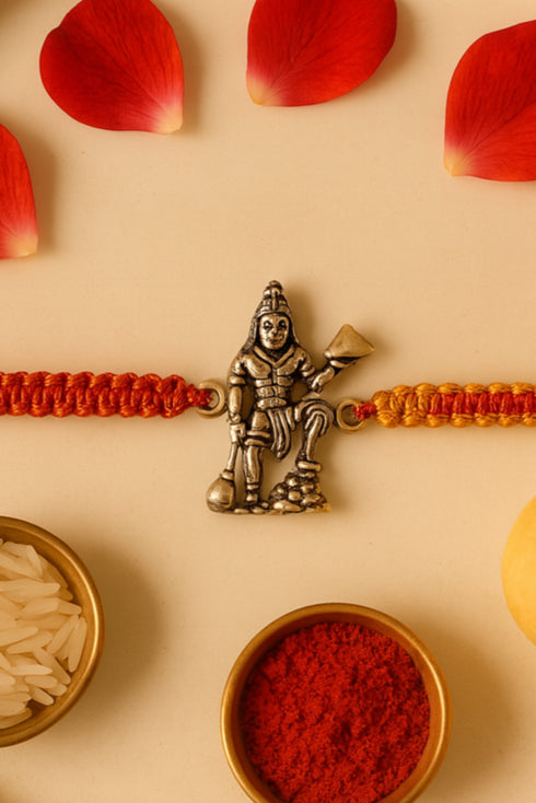 Hanuman Pure Silver Rakhi
