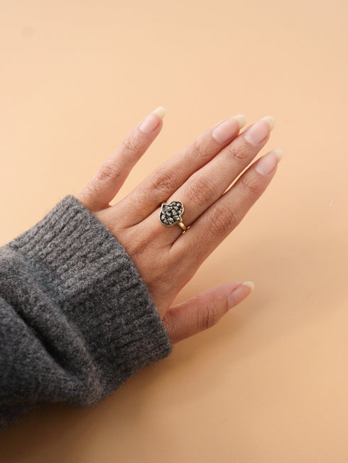 Humsa Pyrite Ring