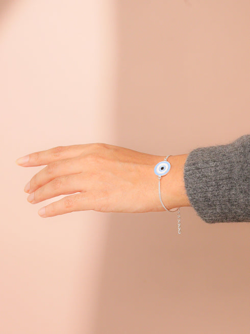 Silver Veil - Classic Evil Eye (Pure Silver)