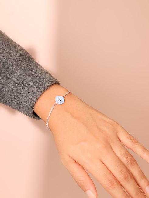 Starlit Vision - Pointed Evil Eye (Pure Silver)