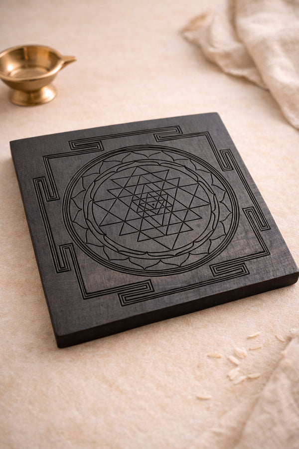 Karungali Shree Yantra Plate