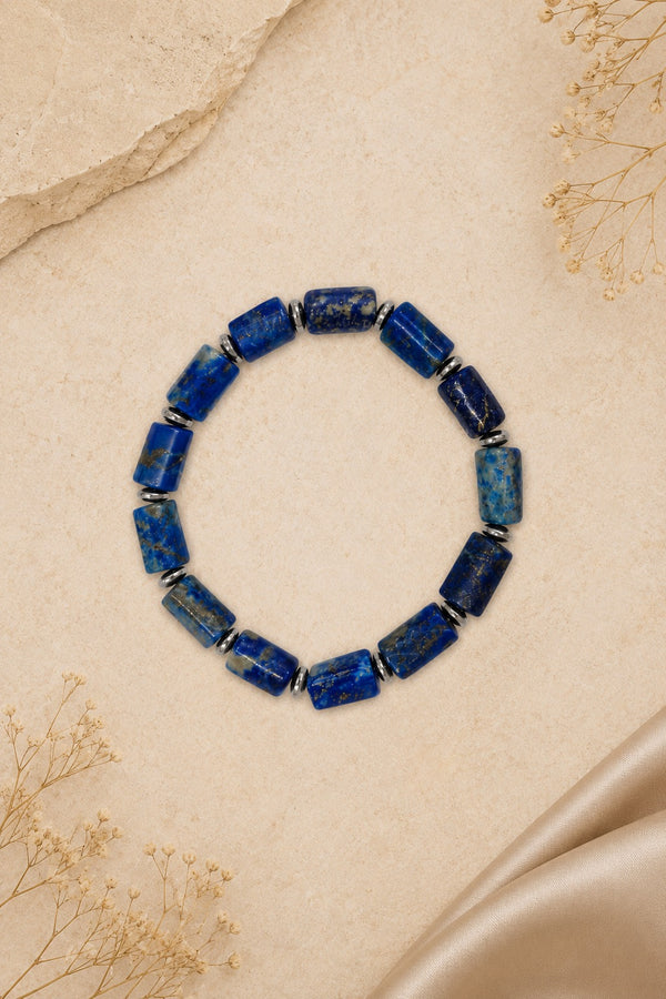 Lapis Lazuli Tube Bracelet