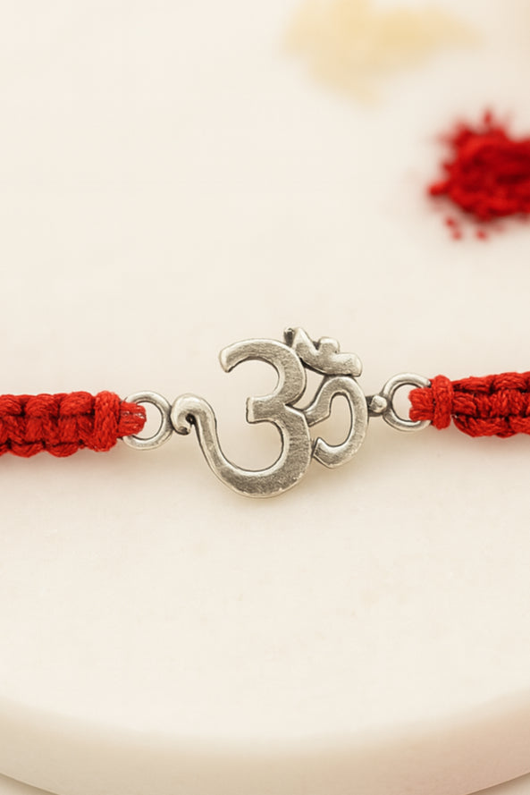 OM Pure Silver Rakhi 2