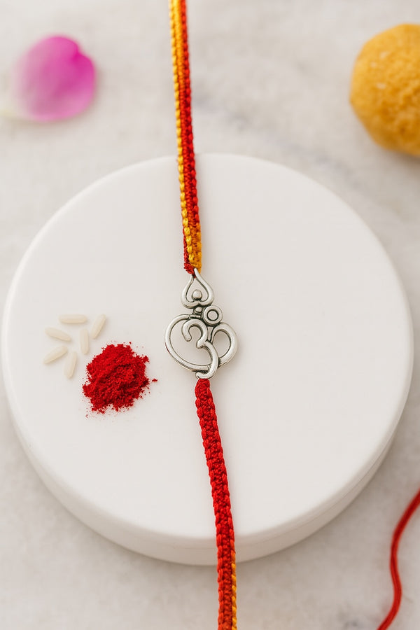 OM Pure Silver Rakhi 1