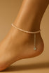 Peach Moonstone Anklet