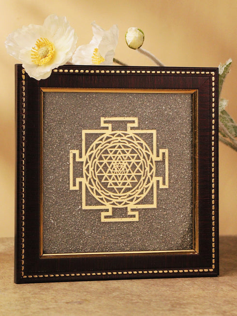 Shree Yantra Pyrite Frame