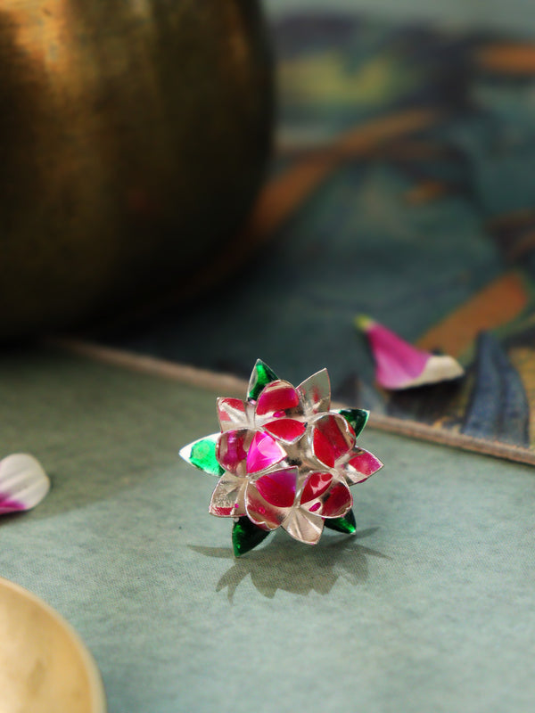 Vishnu Lakshmi Lotus (Silver)