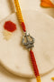 Trishul & Damru Pure Silver Rakhi (Big)