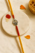 Trishul & Damru Pure Silver Rakhi (Big)