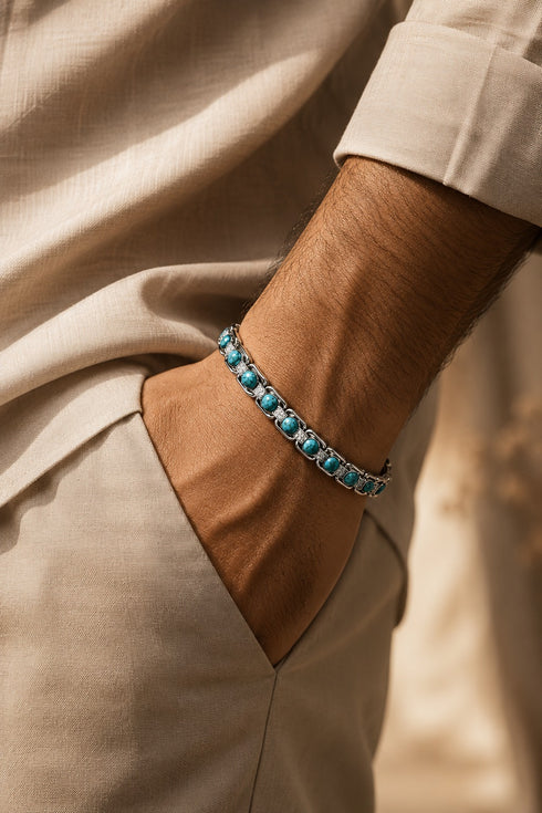 Turquoise Bracelet - For Men