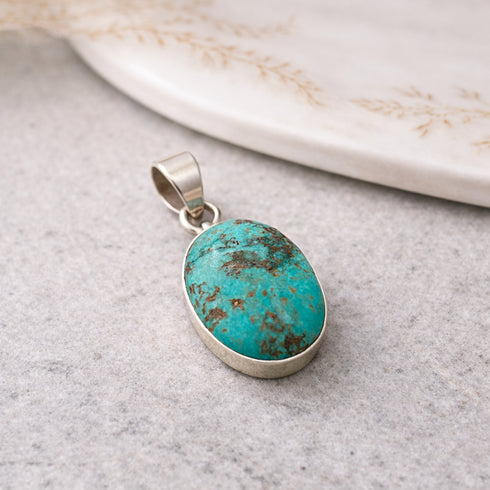 Turquoise (Irani Firoza) Pendant