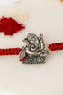 Wisdom Ganesha Pure Silver Rakhi
