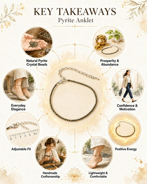 about pyrite anklet