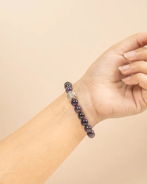 amethyst crystal bracelet