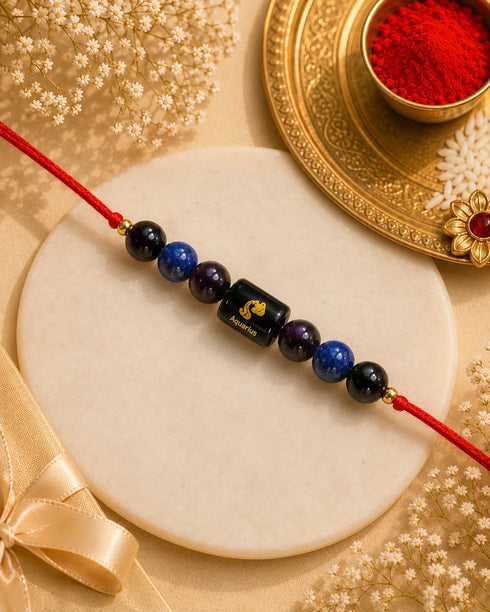 aquarius zodiac rakhi