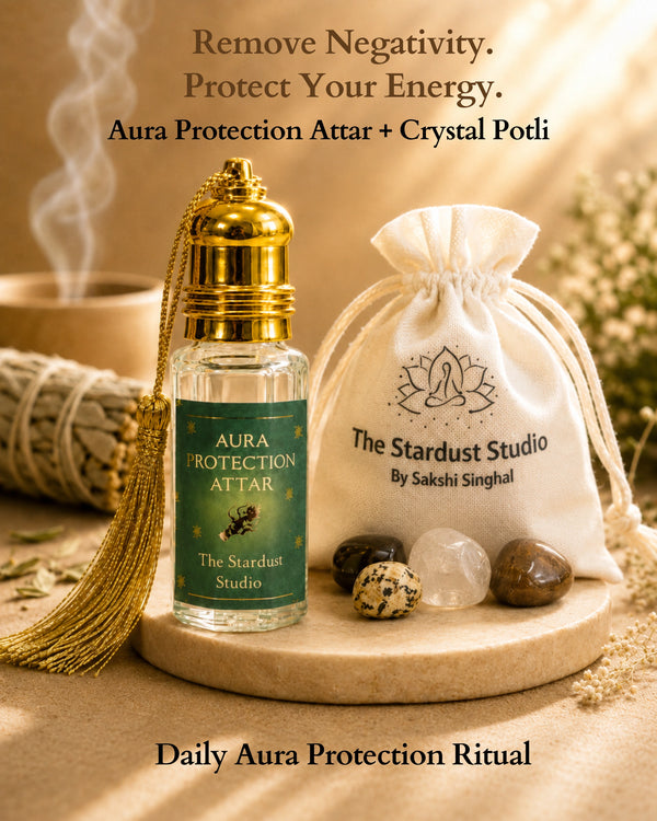 aura protection attar crystal negativity removal potli combo
